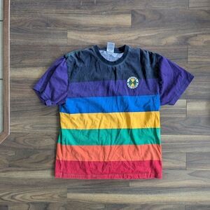 Colorful Striped Men's T-Shirt